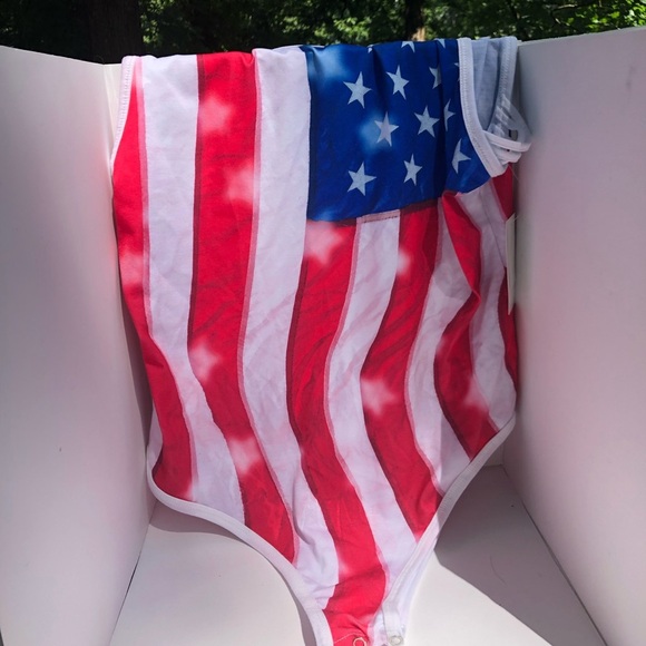 America flag swimsuit/Bathing suit Xl - Picture 3 of 6